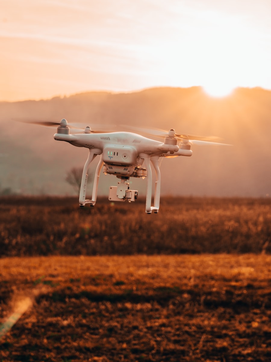드론을 활용한 정밀 측량 현장